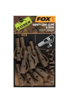 FOX EDGES™ CAMO SAFETY LEAD CLIP & PEGS - SIZE 7 FOX EDGES™ CAMO SAFETY LEAD CLIP & PEGS - SIZE 7