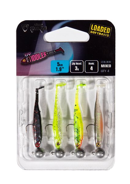 Fox Rage UV Micro Tiddler Fast Loaded Soft Bait Mixed