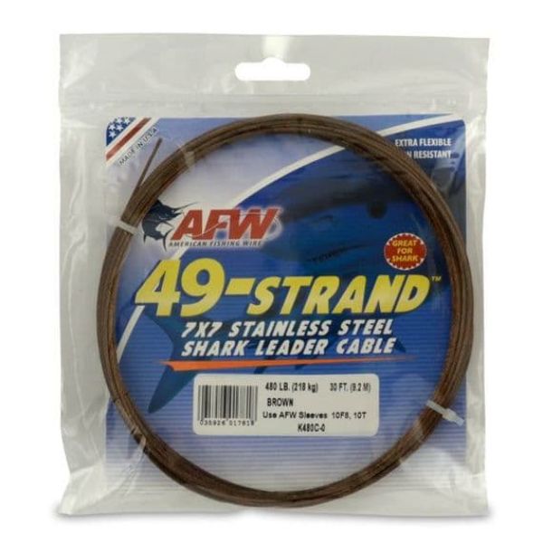 AFW 49 Strand 7x7 SS Shark Wire - 480lb