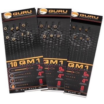 Guru QM1 Bait Band Ready 4" 7lb - Size 12 Guru QM1 Bait Band Ready 4" 7lb - Size 12