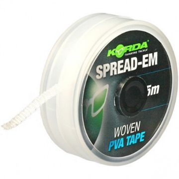 Korda Spread-Em Woven PVA Tape - 5m Korda Spread-Em Woven PVA Tape - 5m