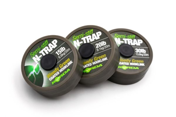 Korda N-Trap Weedy Green Semi Stiff - 30lb