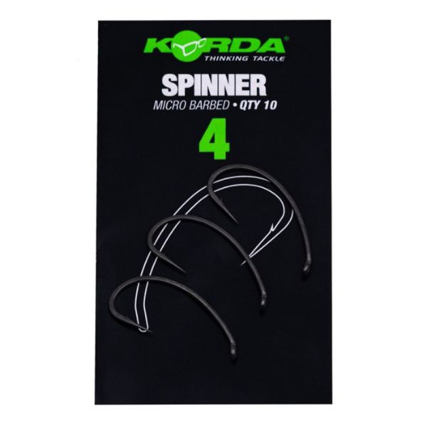 Korda Spinner Hooks Barbed - Size 4