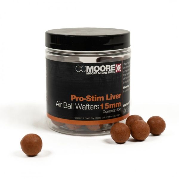CC Moore Pro-Stim Liver Air Ball Wafters - 15mm
