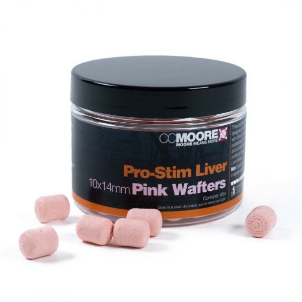 CC Moore Pro-Stim Liver Pink Dumbell Wafter 10x14mm 