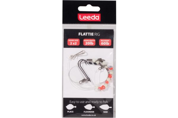 Leeda 2 Hook Flattie Rig - Size 2 