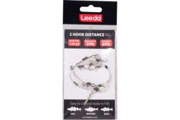 Leeda 2 Hook Distance Rig - 2/0 Leeda 2 Hook Distance Rig - 2/0