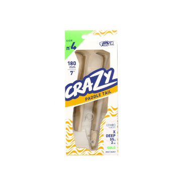 Fiiish Crazy Paddle Tail 180 X-Deep Combo - 55g Gold Fiiish Crazy Paddle Tail 180 X-Deep Combo - 55g Gold