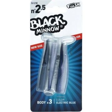 Fiiish Black Minnow 2.5 Bodies x3 - Electric Blue Fiiish Black Minnow 2.5 Bodies x3 - Electric Blue