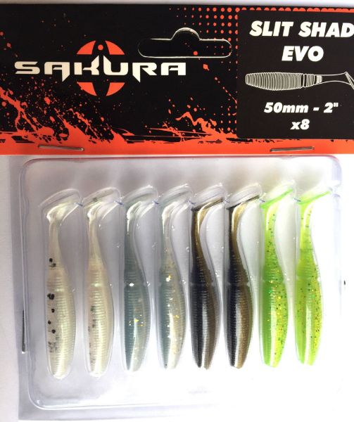 Sakura Split Shad Evo 50mm X8 - Mixed Colours