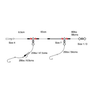 Axia 2 Hook Loop Rig - Size 4 Axia 2 Hook Loop Rig - Size 4