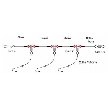 Axia 3 Hook  2 Up 1 Down - Size 1 Axia 3 Hook  2 Up 1 Down - Size 1