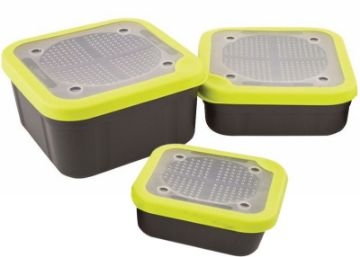 Matrix Bait Boxes - Grey/Lime - 3.3pt Matrix Bait Boxes - Grey/Lime - 3.3pt