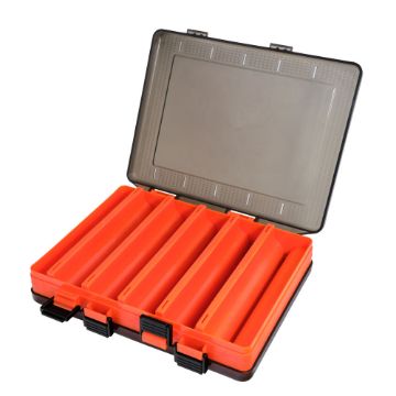 HTO Double Sided Lure Box Orange - 206 x 170 x 43mm HTO Double Sided Lure Box Orange - 206 x 170 x 43mm