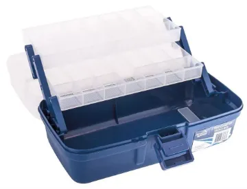 Jarvis Walker Clear Top Tackle Box - 2 Tray Jarvis Walker Clear Top Tackle Box - 2 Tray