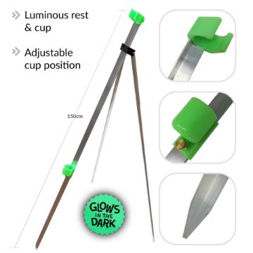 Fladen Fission 1 Rod Aluminium Tripod Lumi - 150cm 5ft Fladen Fission 1 Rod Aluminium Tripod Lumi - 150cm 5ft
