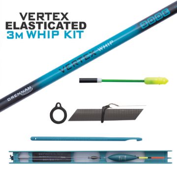 Drennan Vertex Elasticated Whip Kit - 3m Drennan Vertex Elasticated Whip Kit - 3m