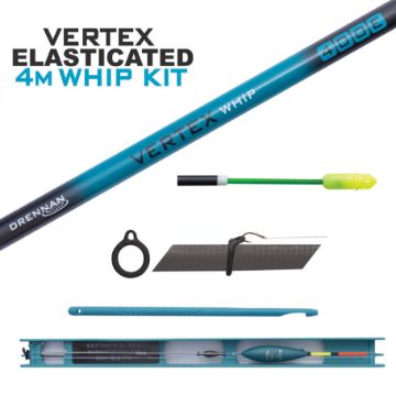 Drennan Vertex Elasticated Whip Kit - 4m Drennan Vertex Elasticated Whip Kit - 4m