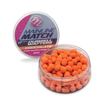Mainline Match Dumbell Wafters Chocolate Orange - 8mm  Mainline Match Dumbell Wafters Chocolate Orange - 8mm
