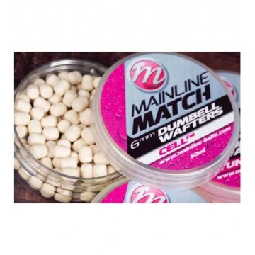 Mainline Match Dumbell Wafters White Cell - 8mm Mainline Match Dumbell Wafters White Cell - 8mm