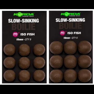 Korda Slow Sinking Boilie 15mm - Iso Fish Korda Slow Sinking Boilie 15mm - Iso Fish