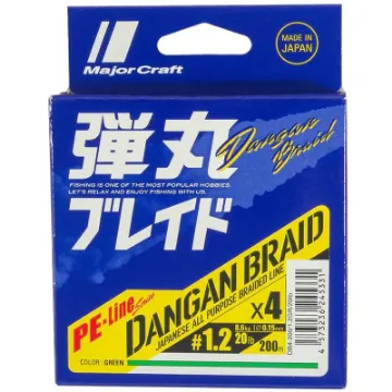 Major Craft Dangan Braid X 150m - 1 20lb Major Craft Dangan Braid X 150m - 1 20lb