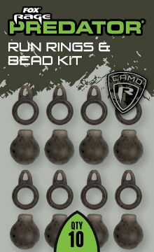 Fox Rage Predator Camo Run Rings & Bead Kit x 10 Fox Rage Predator Camo Run Rings & Bead Kit x 10