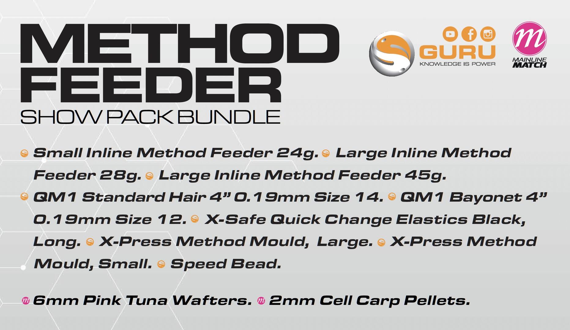 Guru Method Feeder Show Pack Bundle - Angling Centre West Bay