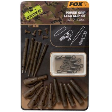 Fox Edges Camo Power Grip Lead Clip Kit Fox Edges Camo Power Grip Lead Clip Kit