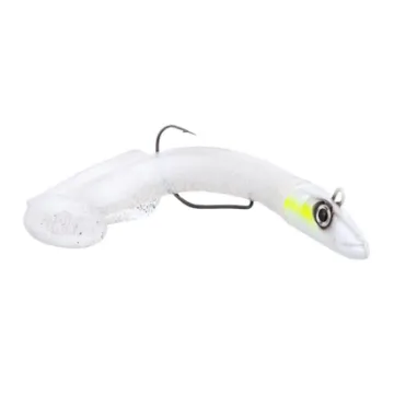 Drift DRX Weedless Sandeel 13cm 35g Double Combo - All White Drift DRX Weedless Sandeel 13cm 35g Double Combo - All White