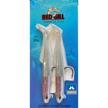 Red Gill Iwashi 6" - Diamond White Red Gill Iwashi 6" - Diamond White