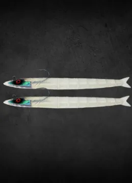 Lazy Lures Renaissance Eels Duo Pack 14cm 18g - Ghost Lazy Lures Renaissance Eels Duo Pack 14cm 18g - Ghost