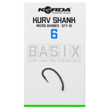 Korda Kurv Shank Micro Barbed  - Size 6 Korda Kurv Shank Micro Barbed  - Size 6