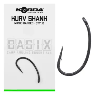 Korda Basix Kurv Hooks Barbed - Size 8 Korda Basix Kurv Hooks Barbed - Size 8