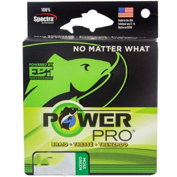 PowerPro Braided Line 275m 0.28mm 20kg Moss Green PowerPro Braided Line 275m 0.28mm 20kg Moss Green