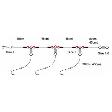 Axia 3Hook Flapper-3Up - Size 6 Axia 3Hook Flapper-3Up - Size 6