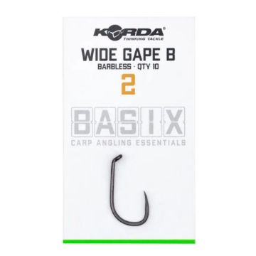 Korda Basix Wide Gape Size 2 Barbless Korda Basix Wide Gape Size 2 Barbless