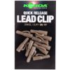 Korda Quick Release Lead Clips - Gravel / Clay