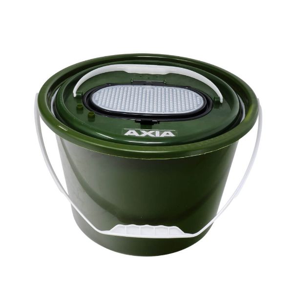 Axia Live Bait Bucket Green - 33cm