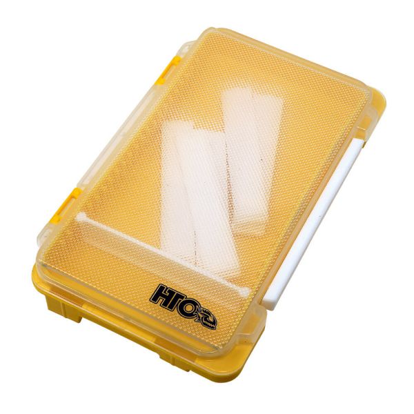 HTO Clip & Lock Case – Large compartment - 17.5 x 10.5 x 2cm | Yellow