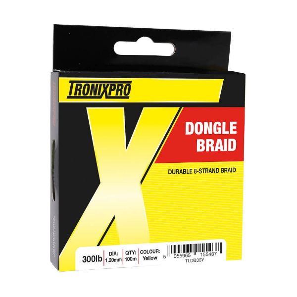 Tronix Pro Dongle Braid 0.8mm 200lb Yellow 100m