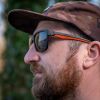 Picture of Fox Collection Black Orange Shades - Grey Lens