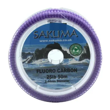 Sakuma Fluoro Carbon 50m Spool - 25lb Sakuma Fluoro Carbon 50m Spool - 25lb
