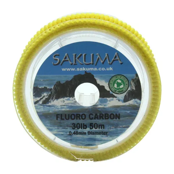 Sakuma Fluoro Carbon 50m Spool - 30lb