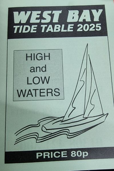 Picture of West Bay Tide Table 2025