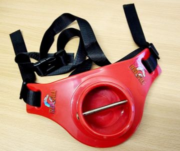 Red Gill Fishing Rod Butt Pad With Gimbal Red Gill Fishing Rod Butt Pad With Gimbal