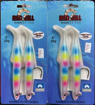 Red Gill Iwashi 6" - Cotton Candy Red Gill Iwashi 6" - Cotton Candy