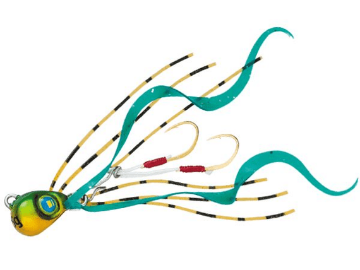 Major Craft Jigpara Nano Tai Rubber Jig - 5g UV Green Gold Major Craft Jigpara Nano Tai Rubber Jig - 5g UV Green Gold