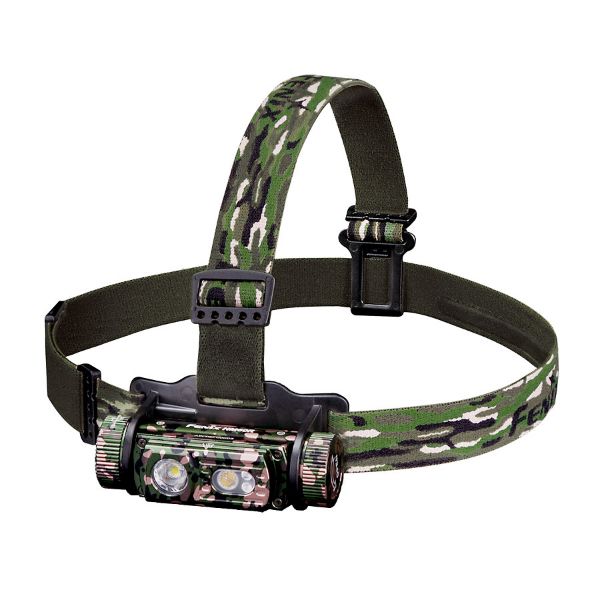 Fenix HM60R Camo Headlamp – Carp Fishing & Caving | 1300-Lumen Rechargeable LED