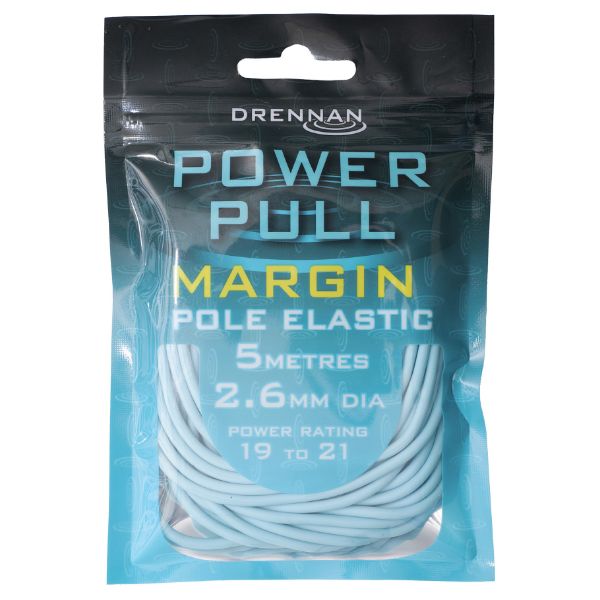 Drennan Power Pull Margin Elastic - 2.6mm Light Blue